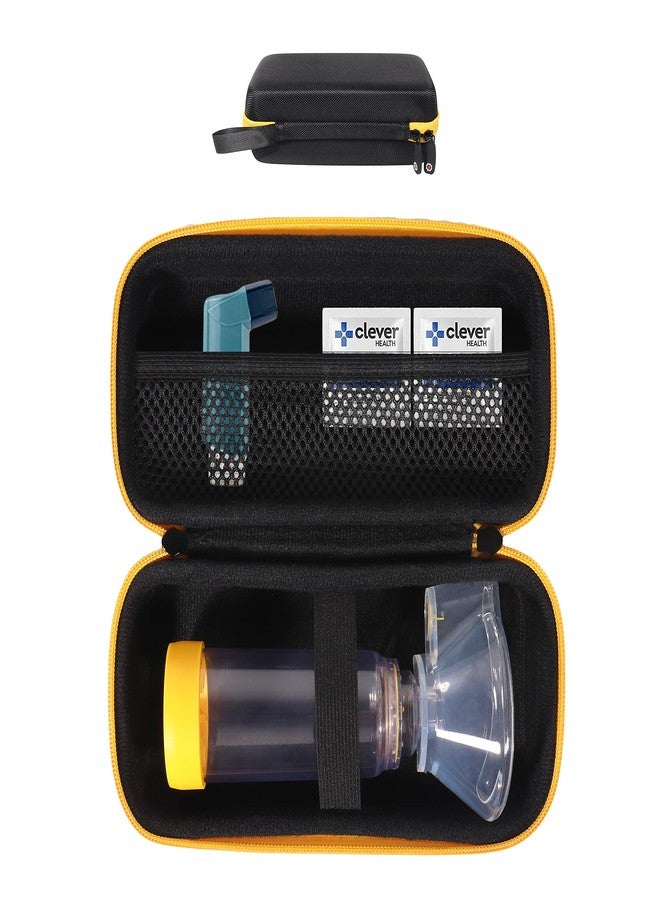 GETGEAR Asthma Inhaler Holder case, Compact and Sturdy case for Handy Ventolin Inhaler for Adults and Kids (CASE ONLY) (Black) - Image 1